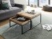 Couchtisch >LUBAO< (BxHxT: 65x38x65 cm) in holzfarben - 65x38x65 (BxHxT)