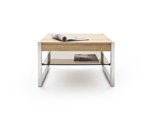 Couchtisch >MIGEL< (BxHxT: 65x38x65 cm) in Eiche - 65x38x65 (BxHxT)