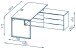 Schreibtisch >YOLO< (BxHxT: 181x77x159 cm) in anthrazit - Riviera Anthr.