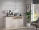 Sideboard >Duro< (BxHxT: 173,9x90,3x41,3 cm) Pinia Weiss mit Eiche Antik