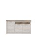 Sideboard >Duro< (BxHxT: 173,9x90,3x41,3 cm) Pinia Weiss mit Eiche Antik