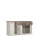 Sideboard >Duro< (BxHxT: 173,9x90,3x41,3 cm) Pinia Weiss mit Eiche Antik