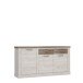 Sideboard >Duro< (BxHxT: 173,9x90,3x41,3 cm) Pinia Weiss mit Eiche Antik