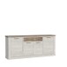 Sideboard >Duro< (BxHxT: 212,9x90,3x41,3 cm) Pinia Weiss mit Eiche Antik