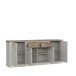 Sideboard >Duro< (BxHxT: 212,9x90,3x41,3 cm) Pinia Weiss mit Eiche Antik