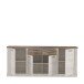 Sideboard >Duro< (BxHxT: 212,9x90,3x41,3 cm) Pinia Weiss mit Eiche Antik