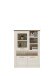 Highboard >Duro< (BxHxT: 109,8x160,3x41,5 cm) Pinia Weiss mit Eiche Antik