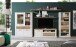 Highboard >Duro< (BxHxT: 109,8x160,3x41,5 cm) Pinia Weiss mit Eiche Antik