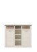 Highboard >Duro< (BxHxT: 159,6x128,3x41,5 cm) Pinia Weiss mit Eiche Antik