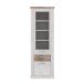 Vitrine >Duro< (BxHxT: 71,2x212x41,3 cm) Pinia Weiss kombiniert mit Eiche Antik