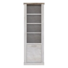 Regal >Duro< (BxHxT: 71,2x212x41,3 cm) Pinia Weiss kombiniert mit Eiche Antik