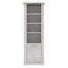 Regal >Duro< (BxHxT: 71,2x212x41,3 cm) Pinia Weiss kombiniert mit Eiche Antik