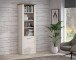 Regal >Duro< (BxHxT: 71,2x212x41,3 cm) Pinia Weiss kombiniert mit Eiche Antik