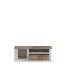 TV-Board >Duro< (BxHxT: 139,6x52x52 cm) Korpus Pinia Weiss mit Eiche Antik