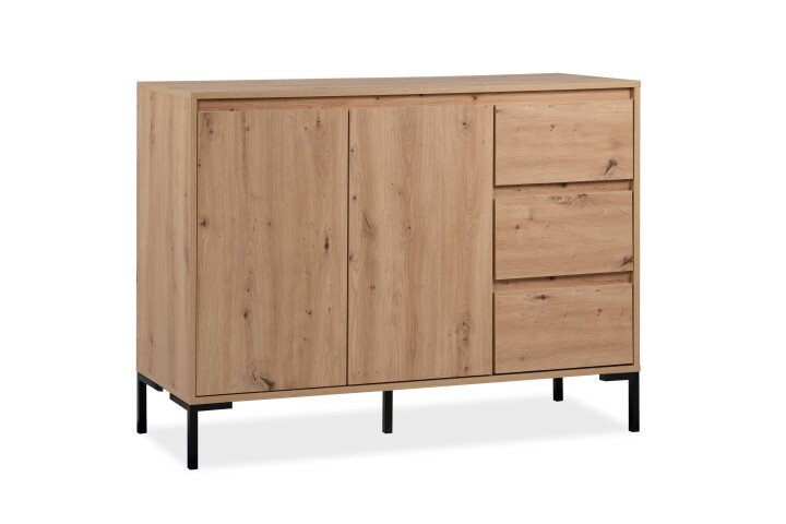Kommode >Korsika< (BxHxT: 120x87x40 cm) in Dekor Artisan Oak - 120x87x40 (BxHxT)