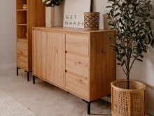 Kommode >Korsika< (BxHxT: 120x87x40 cm) in Dekor Artisan Oak - 120x87x40 (BxHxT)