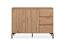 Kommode >Korsika< (BxHxT: 120x87x40 cm) in Dekor Artisan Oak - 120x87x40 (BxHxT)