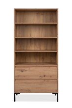 Regal >Korsika< (BxHxT: 77,5x165x40 cm) in Dekor Artisan Oak