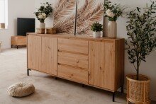 Sideboard >Korsika< (BxHxT: 170x87x40 cm) in Dekor Artisan Oak