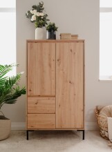 Highboard >Korsika< (BxHxT: 81x139x40 cm) in Dekor Artisan Oak