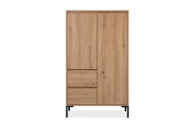 Highboard >Korsika< (BxHxT: 81x139x40 cm) in Dekor Artisan Oak