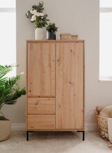 Highboard >Korsika< (BxHxT: 81x139x40 cm) in Dekor Artisan Oak