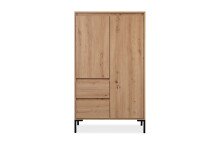 Highboard >Korsika< (BxHxT: 81x139x40 cm) in Dekor Artisan Oak