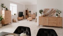 TV-Board >Korsika< (BxHxT: 150x49x40 cm) in Dekor Artisan Oak
