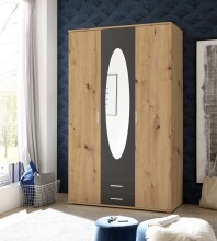 Kleiderschrank >Kassel< (BxHxT: 120x195x55 cm) in...