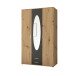 Kleiderschrank >Kassel< (BxHxT: 120x195x55 cm) in Artisan Eiche / Graphit