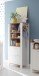 Beistellschrank >Adele< (BxHxT: 63x155x44 cm) in weiß matt lack / asteiche
