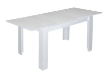 Esstisch >Bull< ausziehbar bis 150cm, in weiß matt - 110(150)x75x60cm (BxHxT)