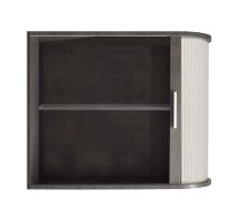 Jalousieschrank >Jalousieschrank< (BxHxT: 69x85x44 cm) in graphit / weiß