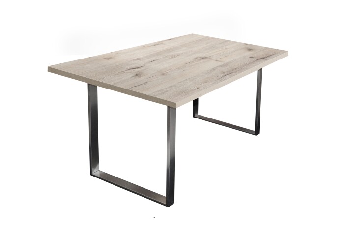 Esstisch >Steel< (BxHxT: 138x76x90 cm) in sandeiche - 138x76x90cm (BxHxT)