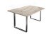 Esstisch >Steel< (BxHxT: 138x76x90 cm) in sandeiche - 138x76x90cm (BxHxT)