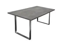 Esstisch >Steel< (BxHxT: 160x76x90 cm) in graphit -...