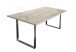Esstisch >Steel< (BxHxT: 180x76x90 cm) in sandeiche - 180x76x90cm (BxHxT)