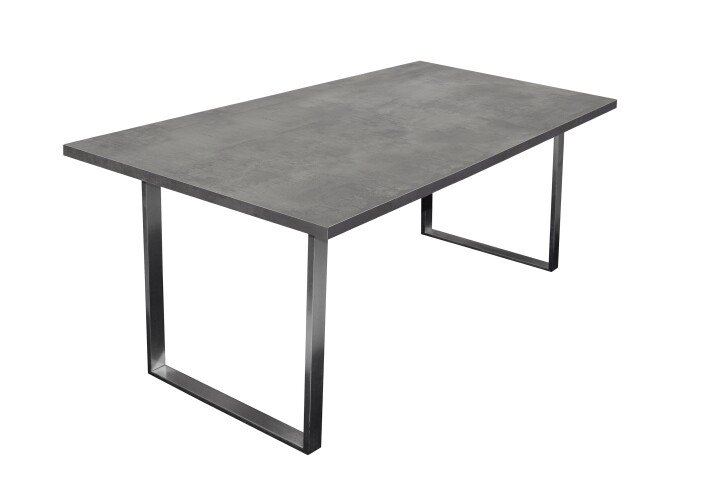 Esstisch >Steel< (BxHxT: 180x76x90 cm) in graphit - 180x76x90cm (BxHxT)