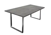 Esstisch >Steel< (BxHxT: 180x76x90 cm) in graphit -...