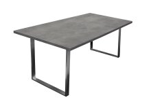 Esstisch >Steel< (BxHxT: 180x76x90 cm) in graphit -...