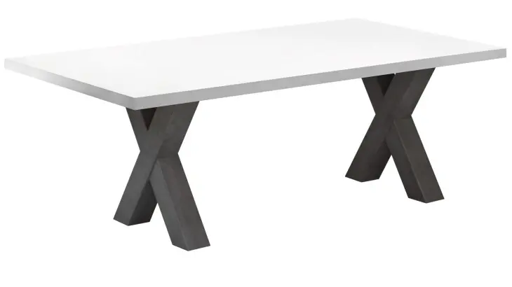 Couchtisch >Mister< (BxHxT: 120x47x70 cm) in graphit / weiß matt lack