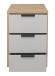 Nachtkommode >Clyde< (BxHxT: 49x70x45 cm) in asteiche / kreidegrau matt lack