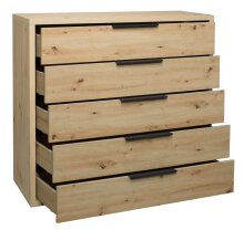 Kommode >Clyde< (BxHxT: 122x110x45 cm) in asteiche - 122x110x45cm (BxHxT)