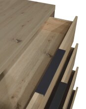 Kommode >Clyde< (BxHxT: 122x110x45 cm) in asteiche - 122x110x45cm (BxHxT)