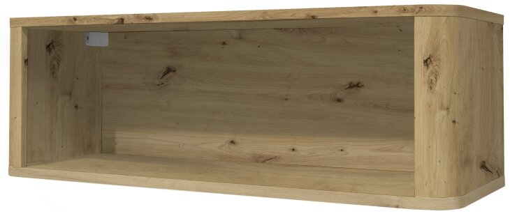 Hängeregal >Lilly< (BxHxT: 90x31x32 cm) in asteiche - 90x31x32cm (BxHxT)