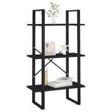 Regal >3007030< (LxBxH: 30x60x105 cm) in Schwarz - 30x60x105 (LxBxH)
