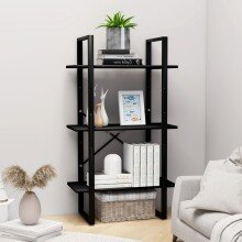 Regal >3007030< (LxBxH: 30x60x105 cm) in Schwarz -...