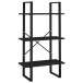 Regal >3007030< (LxBxH: 30x60x105 cm) in Schwarz - 30x60x105 (LxBxH)