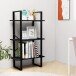 Regal >3007030< (LxBxH: 30x60x105 cm) in Schwarz - 30x60x105 (LxBxH)