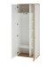 Garderobenschrank >SIGNO II< (BxHxT: 80x200x38 cm) in Artisan/Weiß aus MDF